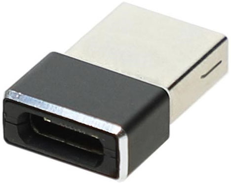 4smarts USB-A naar USB-C Converter/Adapter Zwart afbeelding 2