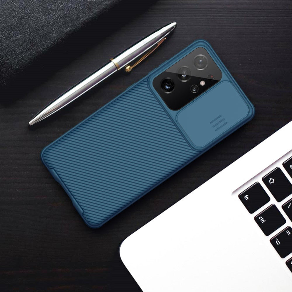 Nillkin CamShield Samsung Galaxy S21 Ultra Hoesje Camera Slider Blauw afbeelding 9