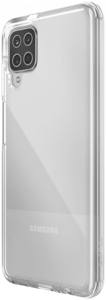 Raptic Clear Samsung Galaxy A12 Hoesje Transparant/Wit afbeelding 2