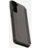 Minim Samsung Galaxy S21 Plus Hoesje Echt Leer Book Case Zwart
