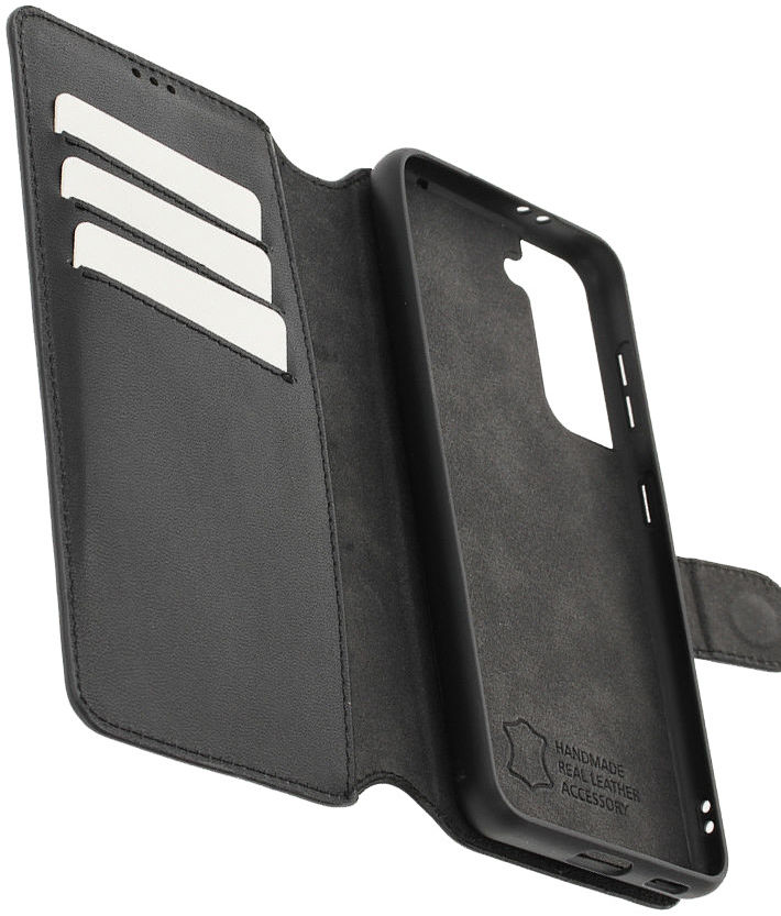 Minim 2-in-1 Samsung Galaxy S21 Hoesje Book Case en Back Cover Zwart afbeelding 1