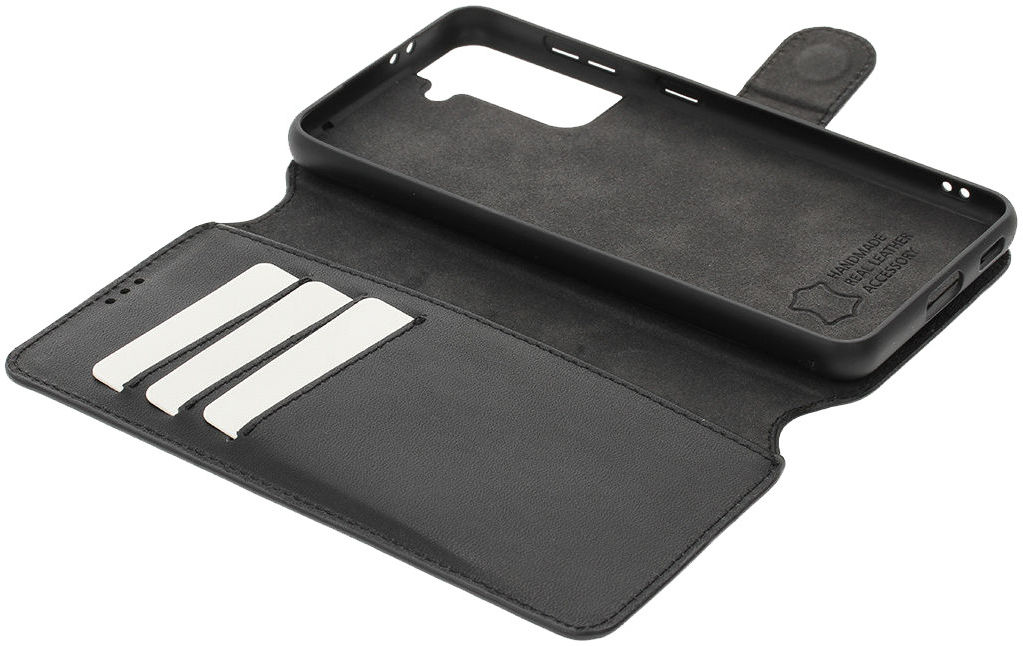 Minim 2-in-1 Samsung Galaxy S21 Hoesje Book Case en Back Cover Zwart afbeelding 2