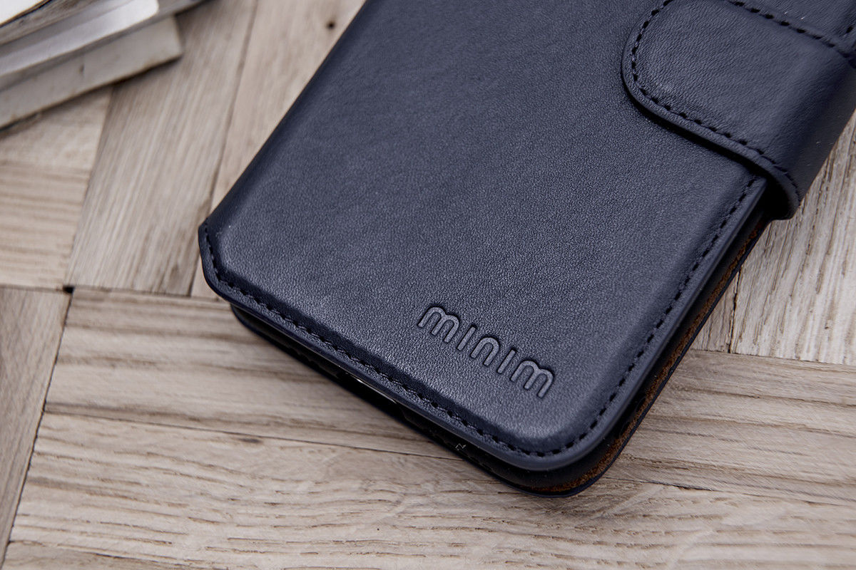 Minim 2-in-1 Samsung Galaxy S21 Hoesje Book Case en Back Cover Zwart afbeelding 7