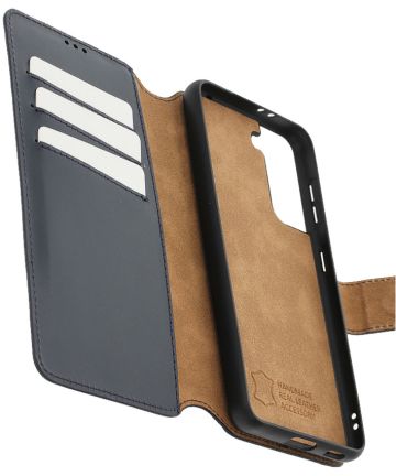 Minim 2-in-1 Samsung Galaxy S21 Hoesje Book Case en Back Cover Blauw Hoesjes