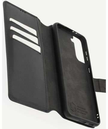 Minim 2-in-1 Samsung S21 Plus Hoesje Book Case en Back Cover Zwart Hoesjes