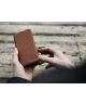 Minim 2-in-1 Samsung S21 Plus Hoesje Book Case en Back Cover Bruin