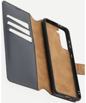 Minim 2-in-1 Samsung S21 Plus Hoesje Book Case en Back Cover Blauw Hoesjes