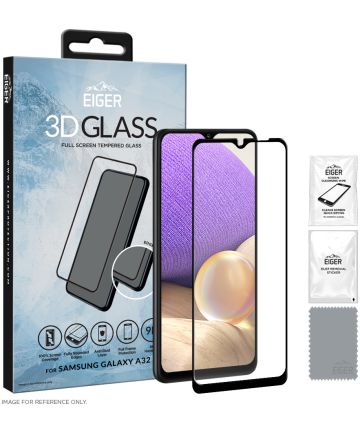 Eiger Samsung Galaxy A31/A32 4G Tempered Glass Case Friendly Gebogen Screen Protectors