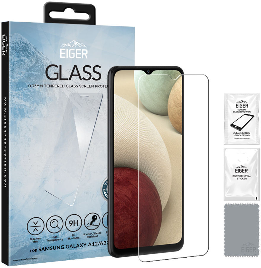 Eiger Samsung A13 5G / A12 / A32 5G Tempered Glass Case Friendly Plat afbeelding 1