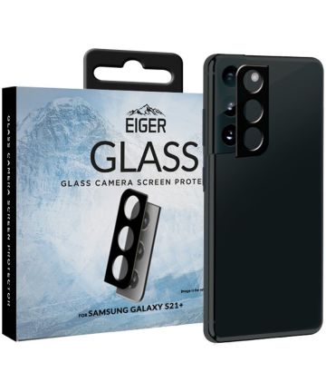 Eiger Samsung Galaxy S21 Plus Camera Protector Tempered Glass Plat Screen Protectors