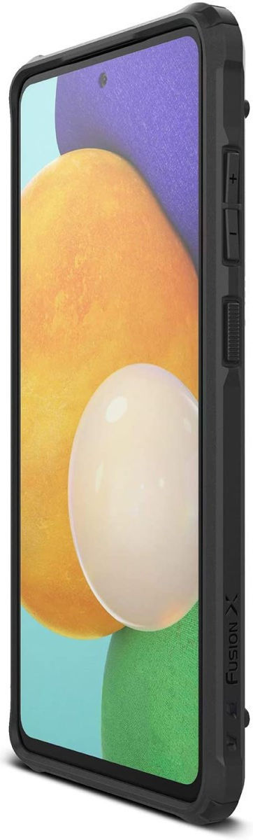 Ringke Fusion X Samsung Galaxy A52 / A52S Hoesje Camo Zwart afbeelding 2