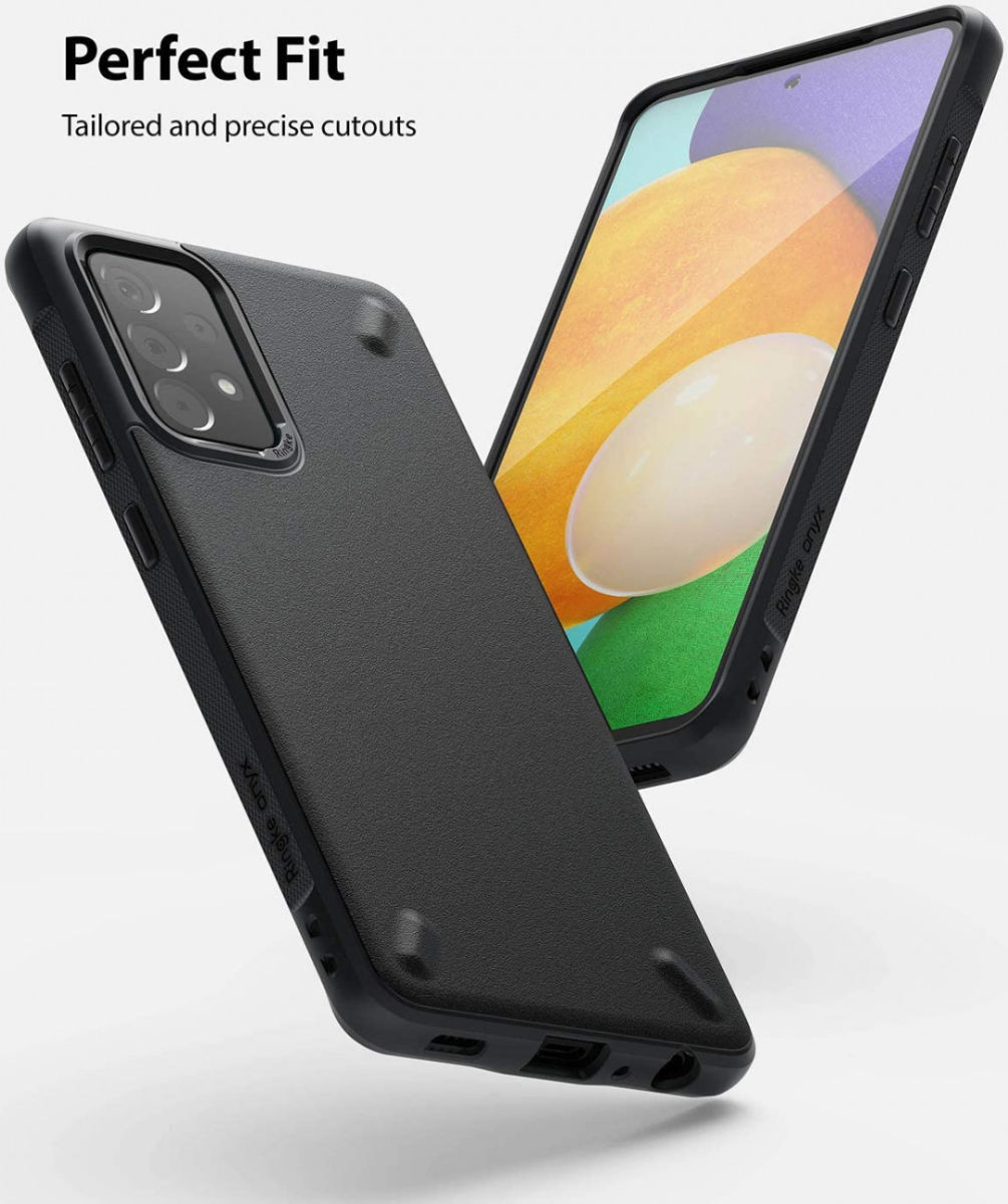 Ringke Onyx Samsung Galaxy A52 / A52S Hoesje TPU Back Cover Zwart afbeelding 4