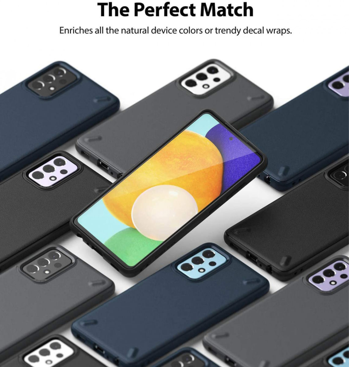 Ringke Onyx Samsung Galaxy A52 / A52S Hoesje TPU Back Cover Zwart afbeelding 8
