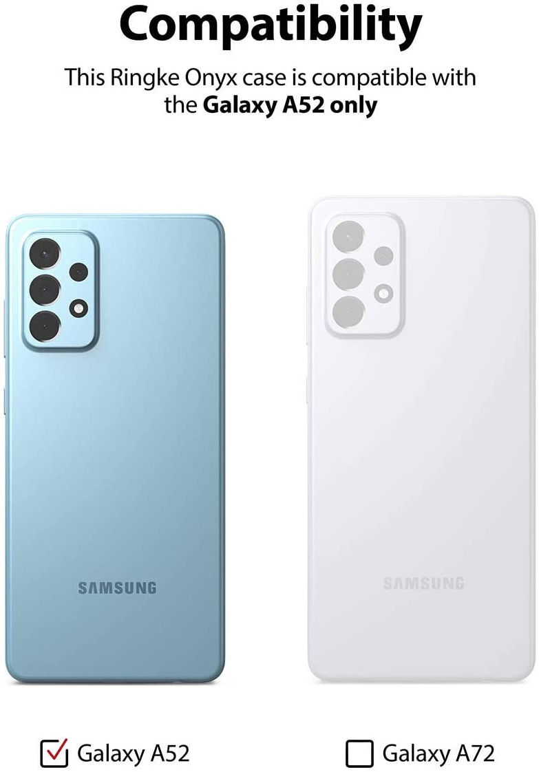 Ringke Onyx Samsung Galaxy A52 / A52S Hoesje TPU Back Cover Zwart afbeelding 11