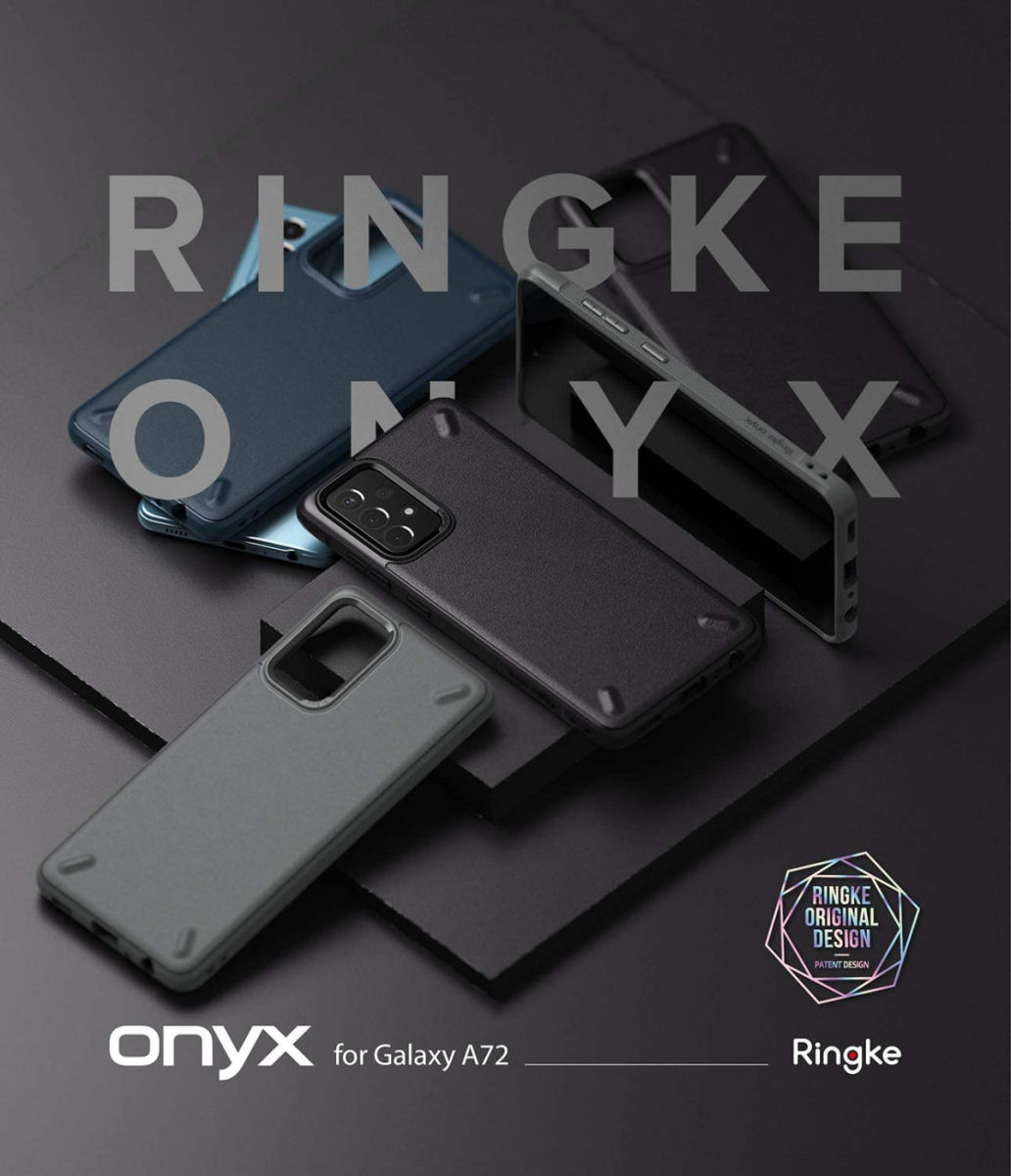 Ringke Onyx Samsung Galaxy A72 Hoesje Flexibel TPU Back Cover Blauw afbeelding 8