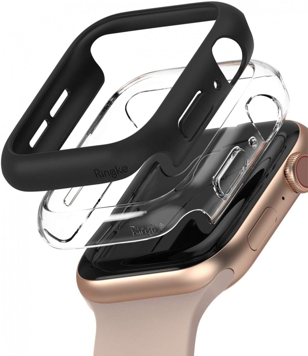 Ringke Slim - Apple Watch 40MM Hoesje - Extra Dun - Zwart (2-Pack) afbeelding 1