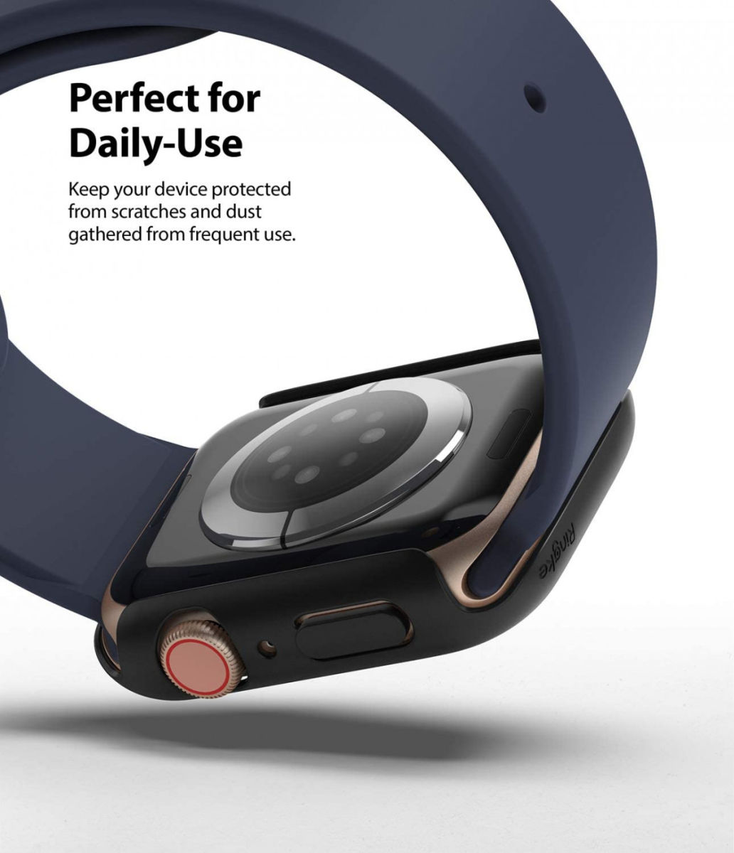 Ringke Slim - Apple Watch 40MM Hoesje - Extra Dun - Zwart (2-Pack) afbeelding 4