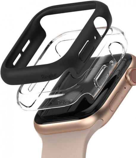 Ringke Slim - Apple Watch 40MM Hoesje - Extra Dun - Zwart (2-Pack) afbeelding 1