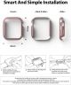 Ringke Slim Apple Watch 40MM Hoesje Dun Transparant en Roze (2-Pack)