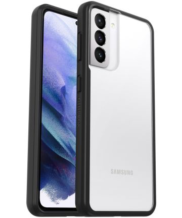 OtterBox React Samsung Galaxy S21 Hoesje Transparant Zwart Hoesjes