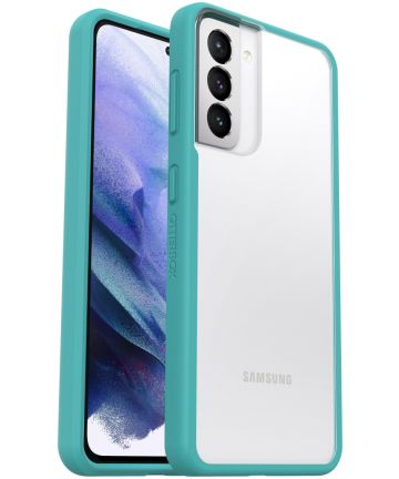 OtterBox React Samsung Galaxy S21 Hoesje Transparant Blauw Hoesjes