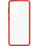 OtterBox React Samsung Galaxy S21 Hoesje Transparant Rood
