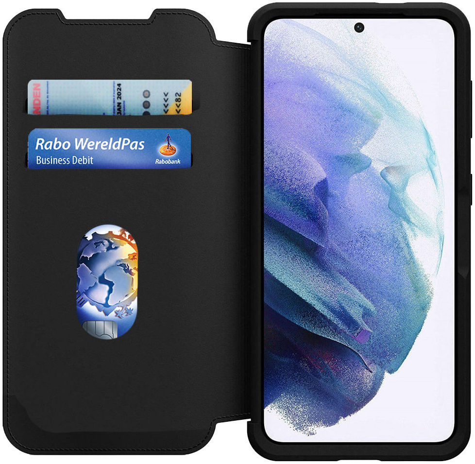 Otterbox Strada Serie Samsung Galaxy S21 Book Case Zwart afbeelding 1