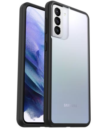 OtterBox React Samsung Galaxy S21 Plus Hoesje Transparant Zwart Hoesjes