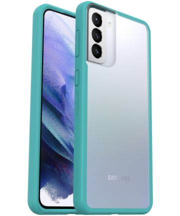 OtterBox React Samsung Galaxy S21 Plus Hoesje Transparant Blauw Hoesjes