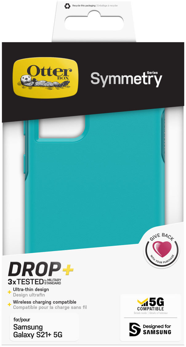 OtterBox Symmetry Series Samsung Galaxy S21 Plus Hoesje Blauw afbeelding 10