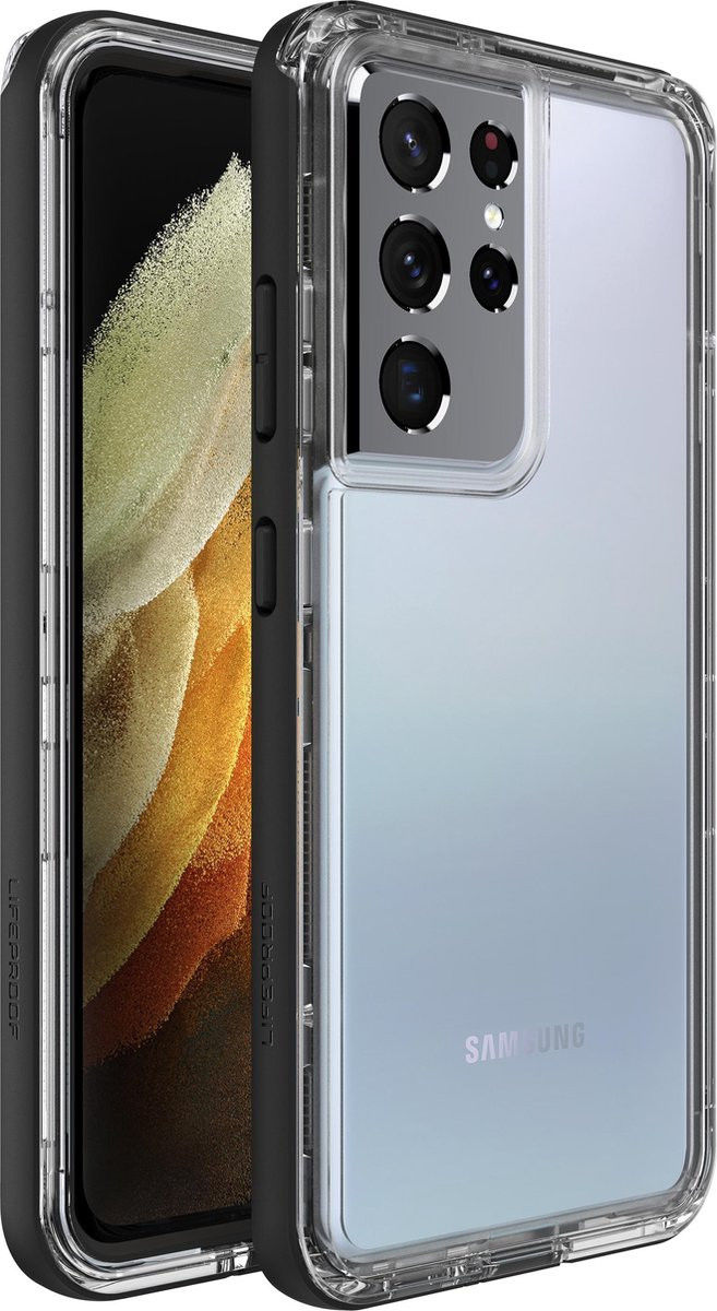 LifeProof Next Samsung Galaxy S21 Ultra Hoesje Transparant/Zwart afbeelding 1