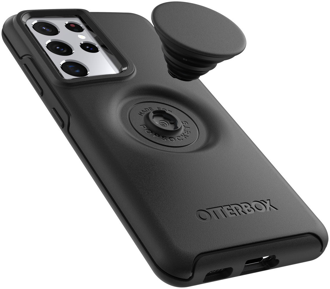 OtterBox Otter + Pop Symmetry Samsung Galaxy S21 Ultra Hoesje Zwart afbeelding 4