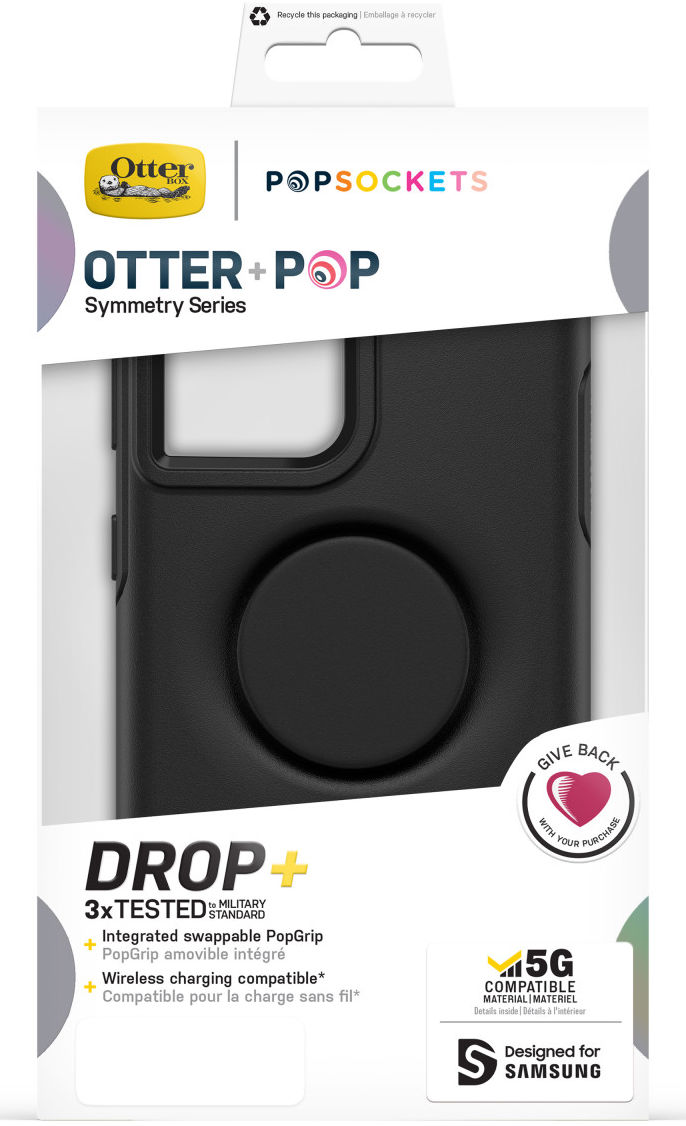 OtterBox Otter + Pop Symmetry Samsung Galaxy S21 Ultra Hoesje Zwart afbeelding 22