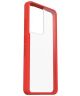 OtterBox React Samsung Galaxy S21 Ultra Hoesje Transparant Rood