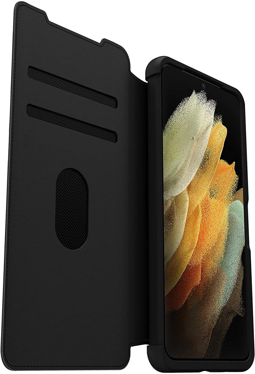 Otterbox Strada Serie Samsung Galaxy S21 Ultra Book Case Zwart afbeelding 2