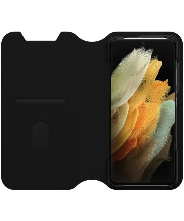 Otterbox Strada Via Serie Samsung Galaxy S21 Ultra Book Case Zwart Hoesjes