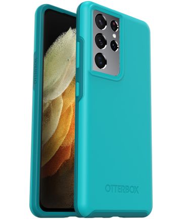 OtterBox Symmetry Series Samsung Galaxy S21 Ultra Hoesje Blauw Hoesjes