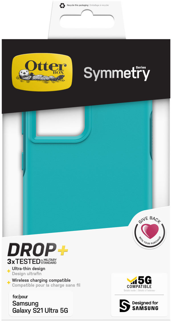 OtterBox Symmetry Series Samsung Galaxy S21 Ultra Hoesje Blauw afbeelding 15