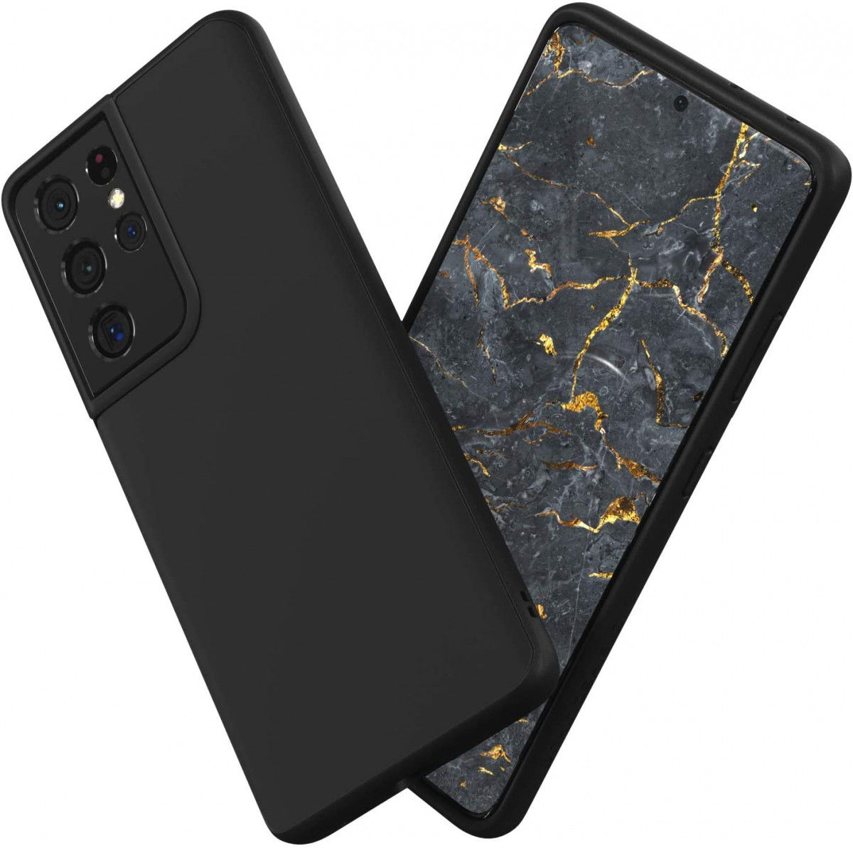 RhinoShield SolidSuit Samsung Galaxy S21 Ultra Hoesje Classic Zwart afbeelding 1