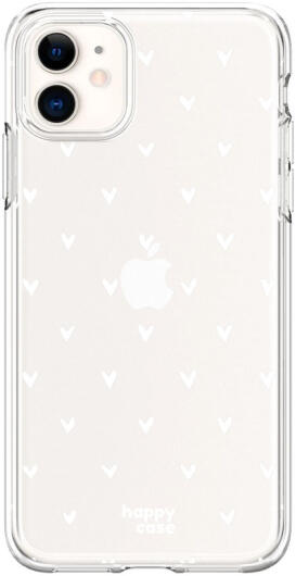 HappyCase Apple iPhone 11 Hoesje Flexibel TPU Hartjes Print afbeelding 1