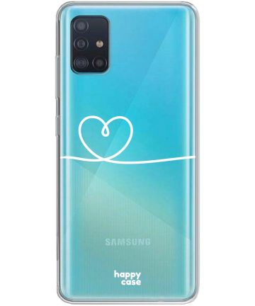 HappyCase Samsung Galaxy A51 Hoesje Flexibel TPU Hartje Print Hoesjes