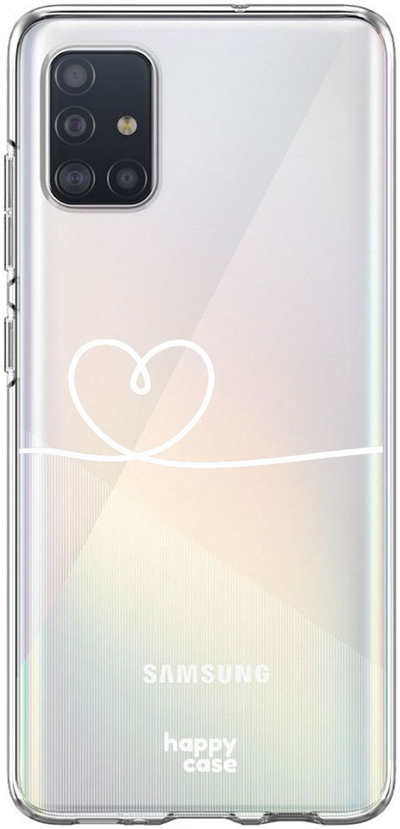 HappyCase Samsung Galaxy A71 Hoesje Flexibel TPU Hartje Print afbeelding 5