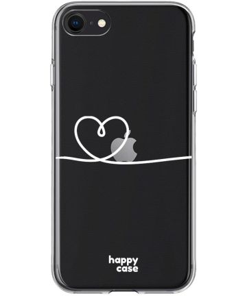 HappyCase iPhone SE 2020/2022 Hoesje Flexibel TPU Hartje Print Hoesjes