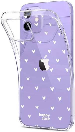 HappyCase iPhone 12 / 12 Pro Hoesje Flexibel TPU Hartjes Print afbeelding 8