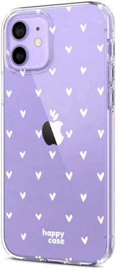 HappyCase iPhone 12 / 12 Pro Hoesje Flexibel TPU Hartjes Print afbeelding 9