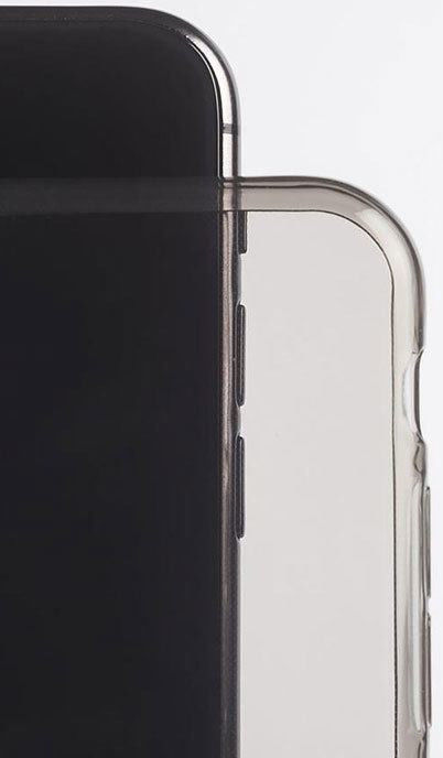 Nudient Glossy Thin Case iPhone 7/8/SE 2020/2022 Hoesje Clear Zwart afbeelding 3