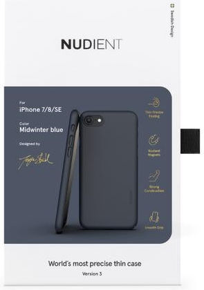 Nudient Thin Case V3 iPhone 7/8/SE(2020/2022) Hoesje Back Cover Blauw afbeelding 11