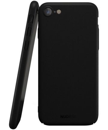 Nudient Thin Case V2 iPhone 7/8/SE (2020/2022) Hoesje Back Cover Zwart Hoesjes