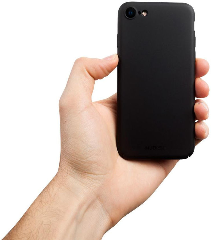 Nudient Thin Case V2 iPhone 7/8/SE (2020/2022) Hoesje Back Cover Zwart afbeelding 2