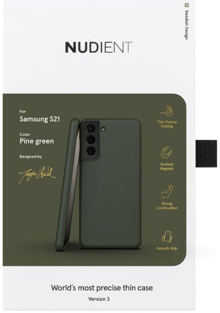 Nudient Thin Case V3 Samsung Galaxy S21 Hoesje Back Cover Groen afbeelding 10